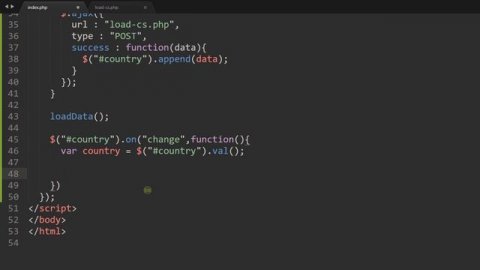 PHP Ajax Dependent Select Box Tutorial in Hindi / Urdu