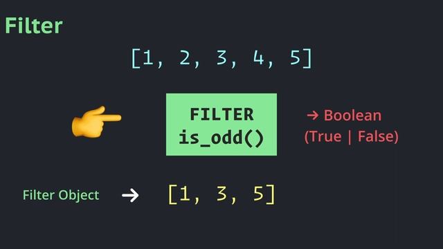 Map, filter and lambda in Python