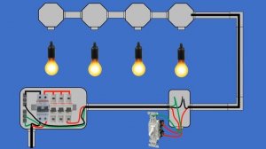 HOW TO WIRE FOUR LIGHTS BULB ON ONE SWITCH | PARALLEL CONNECTION | CIRCUIT WIRING CONNECTION