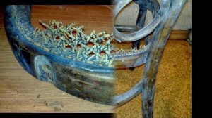 Перетяжка ротангом. Реставрация венского стула.