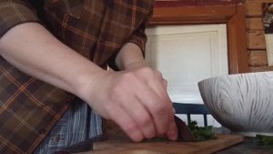 Готовим лепёшки со снытью