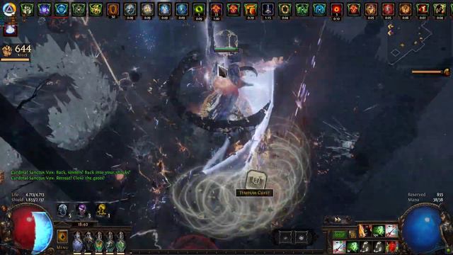 [3.18] Path of Exile - Tornado Shot/Headhunter Mapping [Cemetery T16/Delirium Mirror] смотреть онлайн