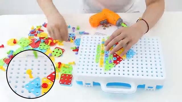 Винтовая мозаика с электрической отверткой смотреть онлайн