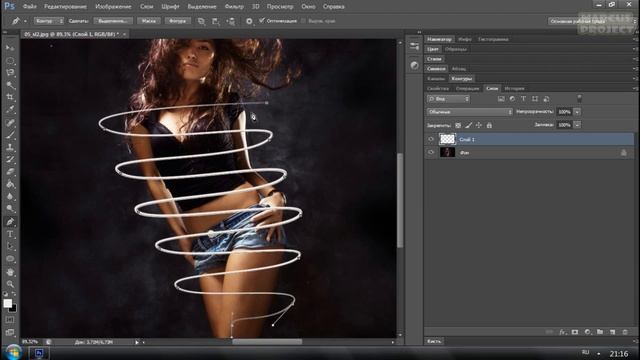 Неоновое свечение в Photoshop CS6 #9