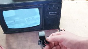 Наружное видеонаблюдение из старого советского телевизора