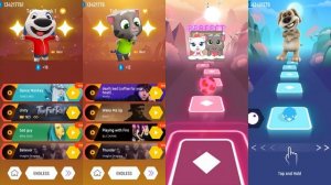 Talking Tom - Talking Angela - Talking Ben - Talking Hank | Tiles Hop EDM Rush!