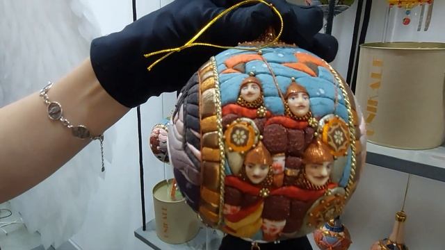 Авторские ёлочные игрушки на выставке в ГОСТИНОМ ДВОРЕ. Москва