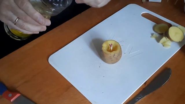 Супер-свічка з картоплі за 3 хвилини! Зробити може кожен! Провірено - працюе! смотреть онлайн