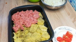 Картофельная запеканка с фаршем