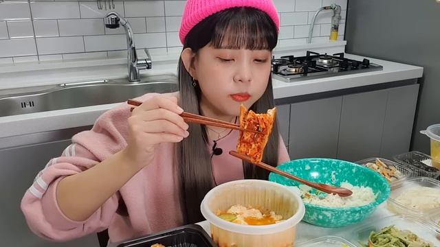 고봉밥에 반찬만 23개!!?반찬가게 전부 털어왔어요ㅋㅋ한식 먹방 23 side dishes eating show