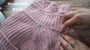 МК Худи спицами из плюшевой пряжи Himalaya Dolphin Baby