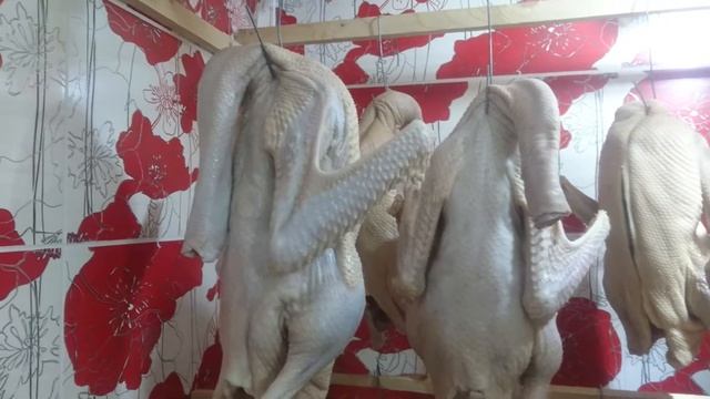 Новогодние гуси подготовка к холодному копчению