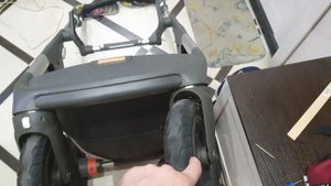 fix Stokke trailz (устраняем проблему с фиксацией передних колёс)