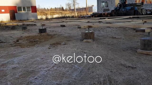 Выставляем обкладной венец @kelotoo бани из сухарника Кело 16 х 6 м