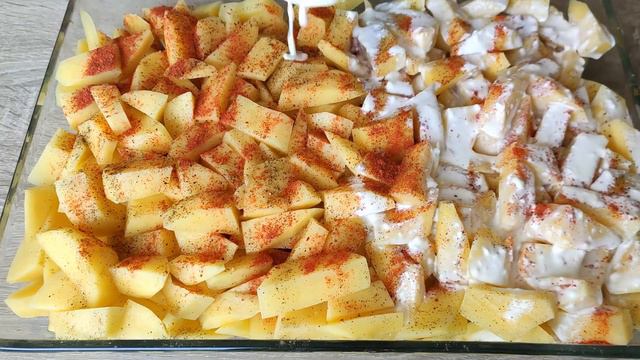 Великолепная картошка с рыбой, очень легкий рецепт