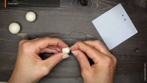 Сухое валяние игрушек - видеоурок "Снеговик"