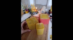 Свечи из вощины. Как сделать свечу квадрат?.