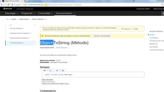 39.- Curso C# desde cero.- Método ToString( ). смотреть онлайн