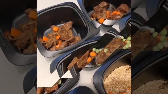 Киноа с мясом в кокотнице Tupperware
