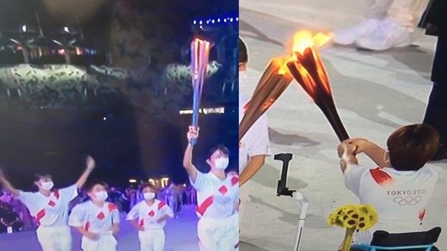 Поднятие Олимпийского флага  и зажжение Олимпийского огня!