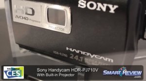 CES 2012: Sony Handycam HDR-PJ710V Projector Demonstration