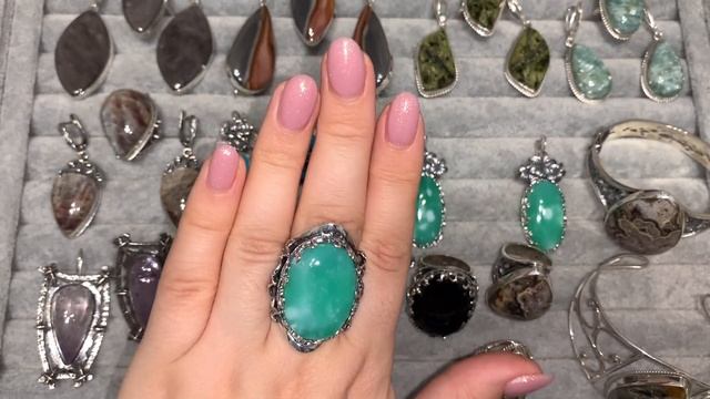 СЕРЕБРО 925. НОВИНКИ .ХРИЗОПРАЗ, ХРИЗОКОЛЛА , БИРЮЗА. 24.11.2021 смотреть онлайн