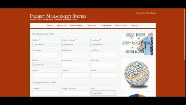 Project Management System | Java JSP Servlet Project Tutorial | Java JSP CRUD Project