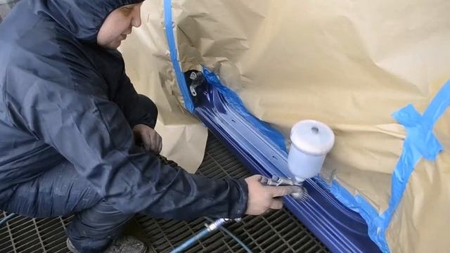 Ремонт сквозной коррозии арки с покраской