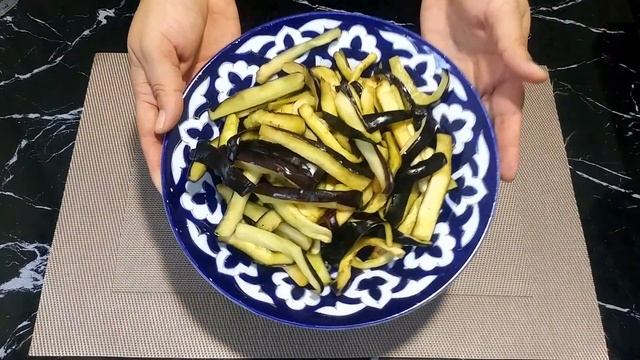Вкусный салат из простых продуктов! Баклажаны по - Корейски /Рецепты от узбечки