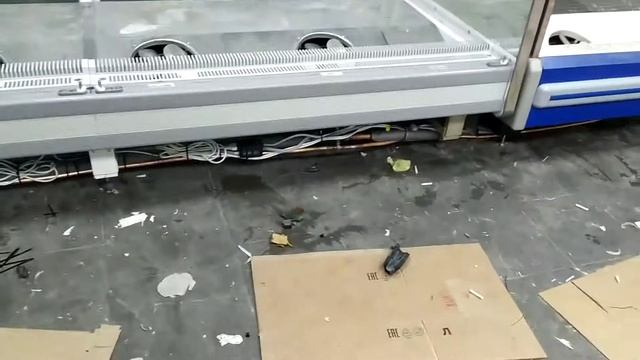 Монтаж выносного холода, централь на 2 витрины
