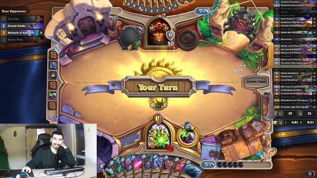 Triple C'Thun For 0 Mana! Quest Plot Twist Control Warlock Fractured in Alterac Valley | Hearthston смотреть онлайн