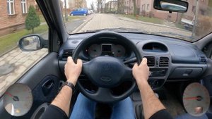 ТЕСТ ДРАЙВ РЕНО КЛИО-2 2001(1.4 98л.с.)ОБЗОР/ДИЗАЙН/В ДВИЖЕНИИ