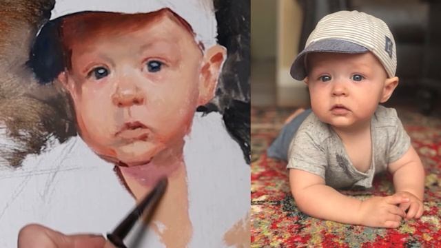 Painting a Baby from a Photo - Anna Rose Bain (Trailer) смотреть онлайн