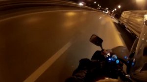 Друг прокатил на Yamaha TRX850 ночью