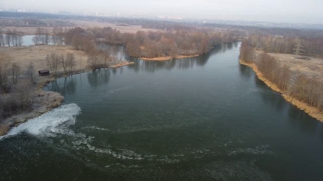 Липецкое море- Матырское водохранилище. Дамба.Первый лёд. (05.12.2021)