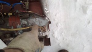 Печка от ЗАЗ на трактор т 25 . Часть 2