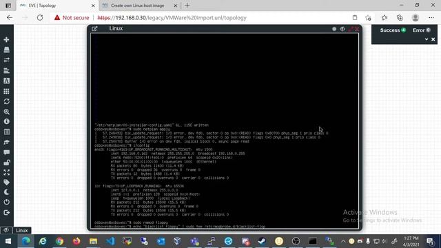 Import Linux Host (VMWare VMDK image) into EVE-NG