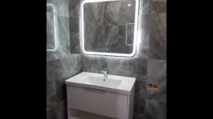 Зеркало с подсветкой и подогревом в ванную комнату