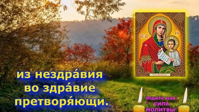 После прослушивания этой молитвы сразу станет легче: Канон молебный ко Пресвятой Богородице 9