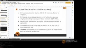 ¿Qué límites de memoria tiene Docker?