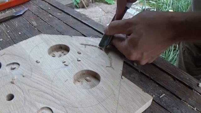 Подсвечники из дуба своими руками. Месяц и Сердечко. смотреть онлайн