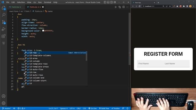 ASMR Programming - Coding a React Form - No Talking