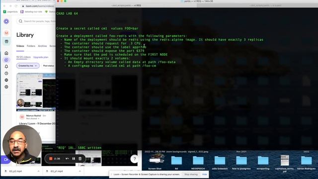 CKAD Lab 64 Part 2 of 8 (Kubernetes Certification) deployment mount configmap & emptyDir and MORE