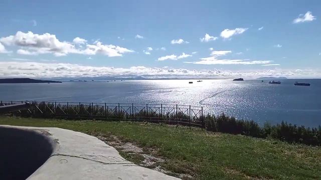 Новосильцевская батарея, и мост Русский. Владивосток. смотреть онлайн