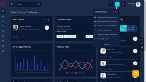 Medical Dashboard Bootstrap 5 Admin Template with LTR Dark Theme