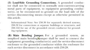 In Which Panel are the Neutral and Ground Bonded?