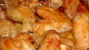 Крылышки с гречкой в духовке. Безумно вкусные.