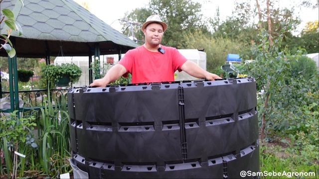 ВСЁ ПРО КОМПОСТИРОВАНИЕ. Вместительный компостер «Агроном Премиум 1200л». Обзор-распаковка, сборка.