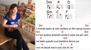 Челентано укулеле простые аккорды слова Soli ukulele Celentano italian easy chords lyrics урок