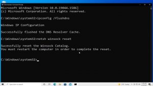 Windows 10 Reset TCP/IP and Winsock [Tutorial]